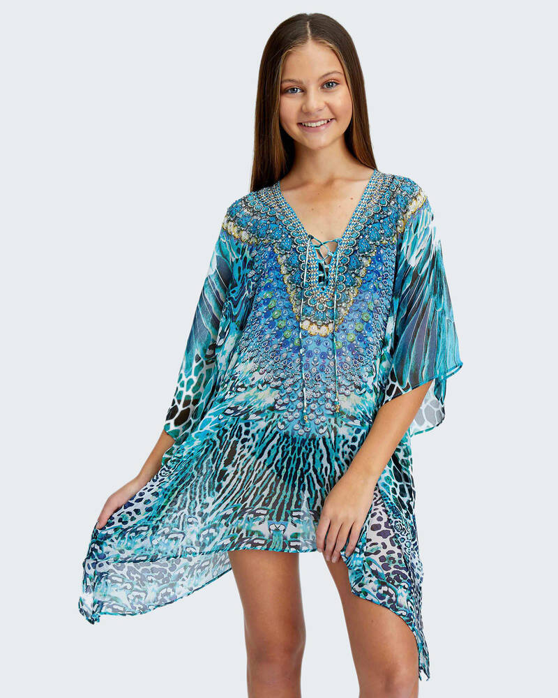 Kaiami Girls Macaw Kaftan Beach Cover for Womens