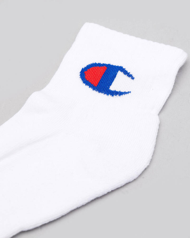 Champion Womens Logo Quarter Crew Sock Pack for Womens