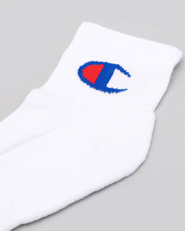 Champion Womens Logo Quarter Crew Sock Pack for Womens
