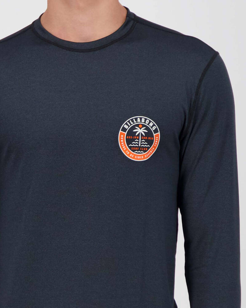 Billabong Sea Shore Long Sleeve Rash Vest for Mens