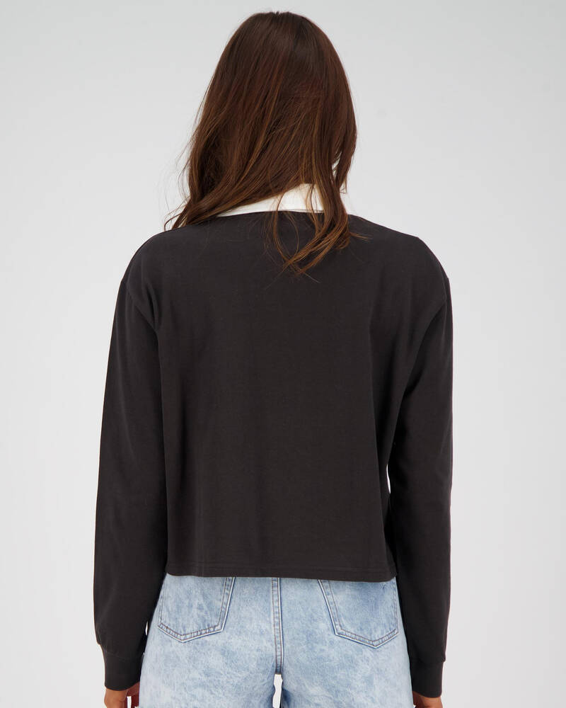 Stussy Drew Long Sleeve Rugby Shirt for Womens