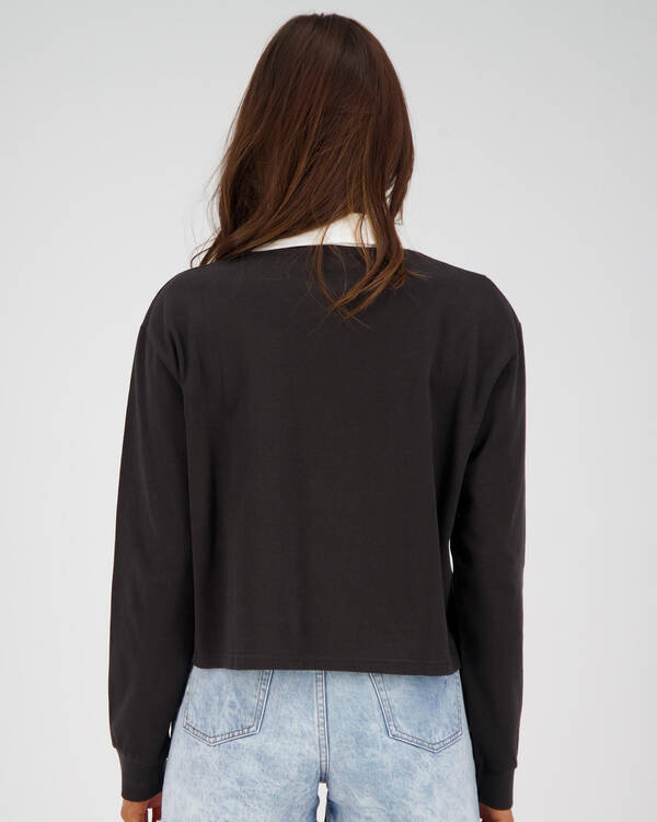 Stussy Drew Long Sleeve Rugby Shirt for Womens