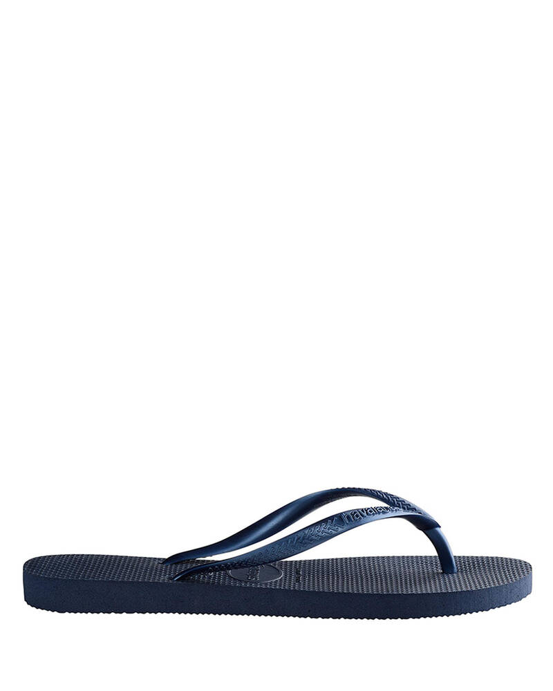 Havaianas Slim Metallic Navy Thong for Womens