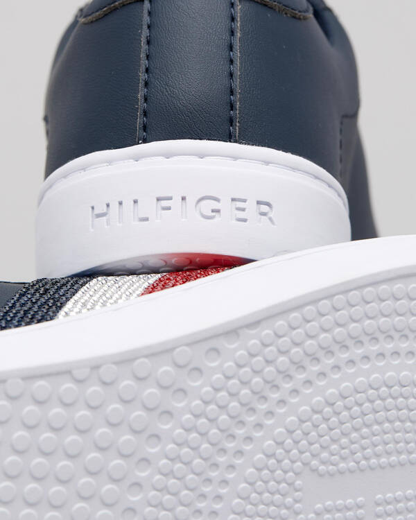 Tommy Hilfiger Womens Crystal Leather Shoes for Womens