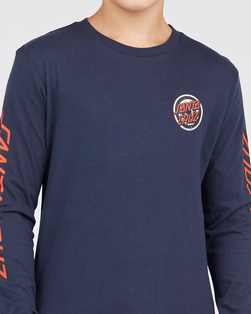 Santa Cruz Boys Roskopp Target Dot Long Sleeve T-Shirt for Mens