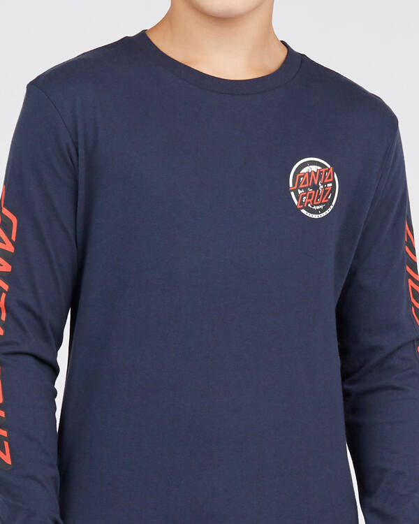 Santa Cruz Boys Roskopp Target Dot Long Sleeve T-Shirt for Mens
