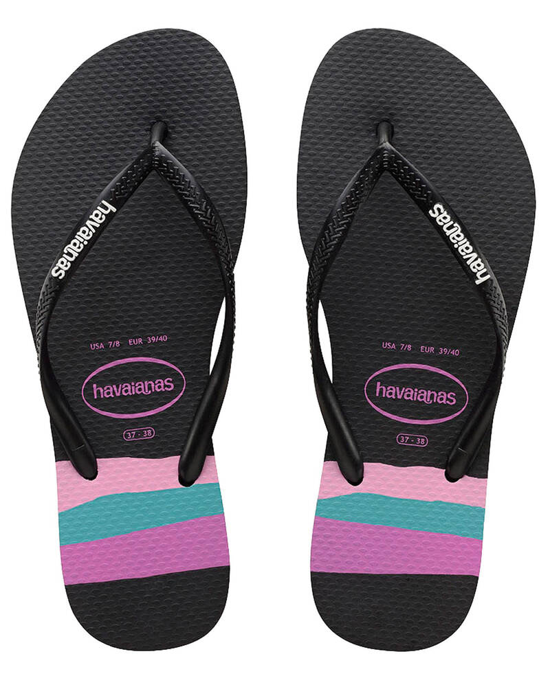 Havaianas Slim Stripes Thongs for Womens