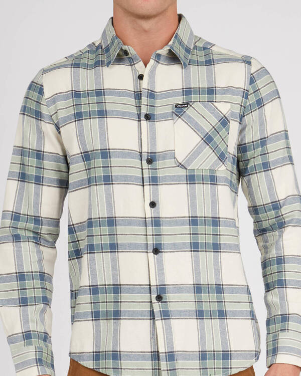 Volcom Caden Plaid Long Sleeve Shirt for Mens