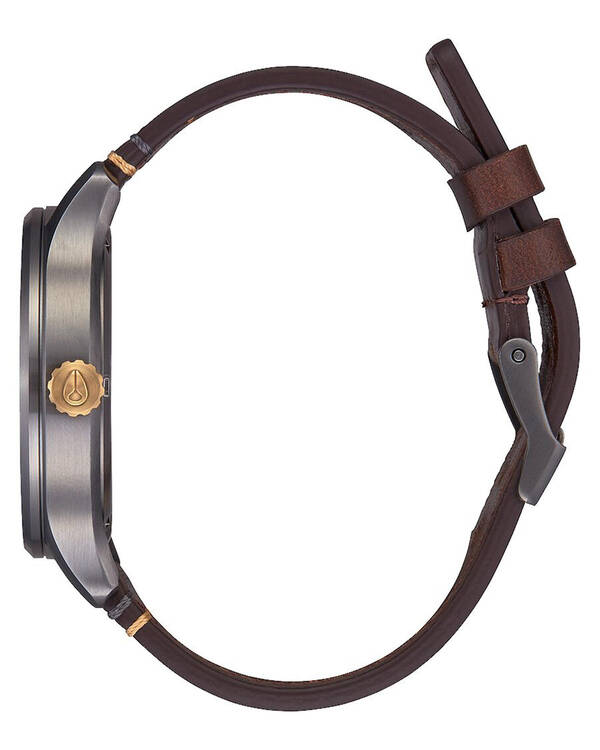 Nixon Patrol Leather Watch for Mens