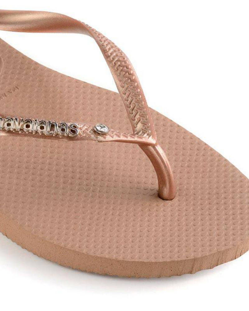 Havaianas Slim Metal Crystal Thongs for Womens