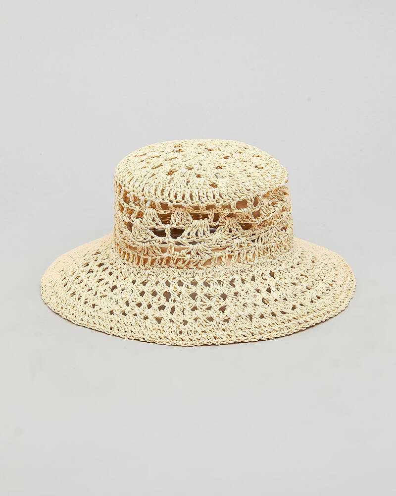 Mooloola Elise Crochet Bucket Hat for Womens