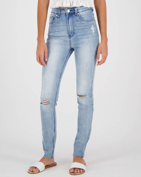 Black Palms The High Skinny Jeans for Womens