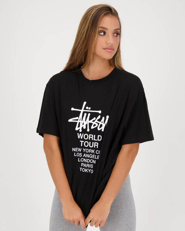 Stussy World Tour T-Shirt for Womens