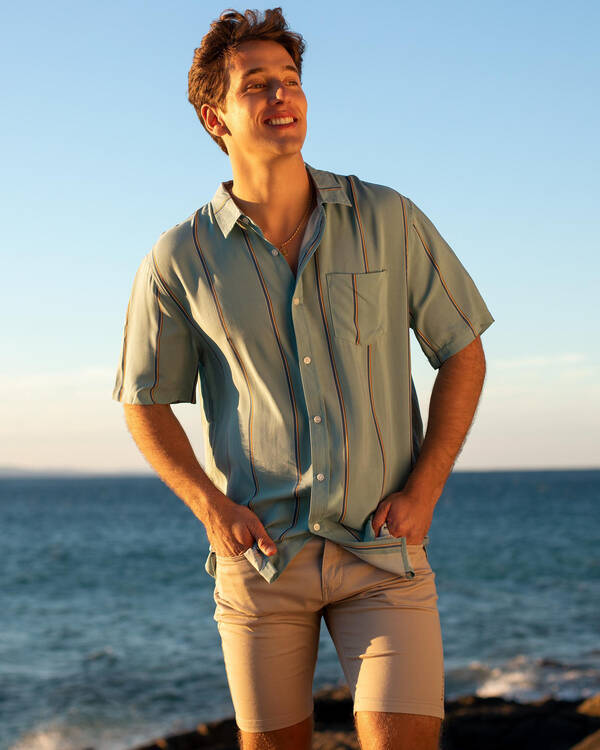 Skylark Azure Ss Shirt for Mens