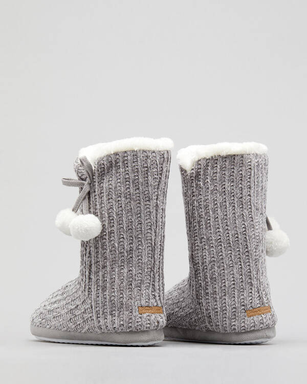 Sleepy Squirrel Chonny Slipper Boots for Womens