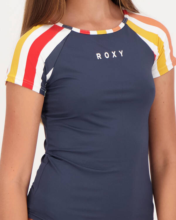 Roxy Girls Lovin Swim Short Sleeve Rash Vest for Womens