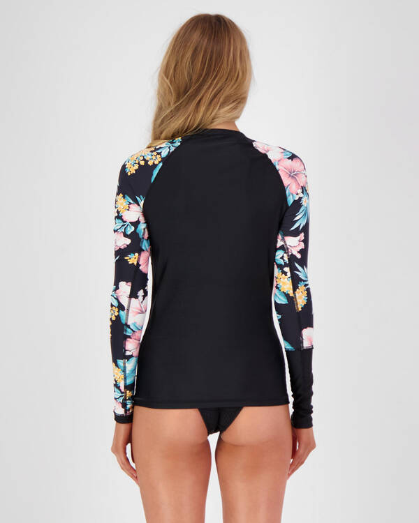 Billabong Sandy Floral Long Sleeve Rash Vest for Womens