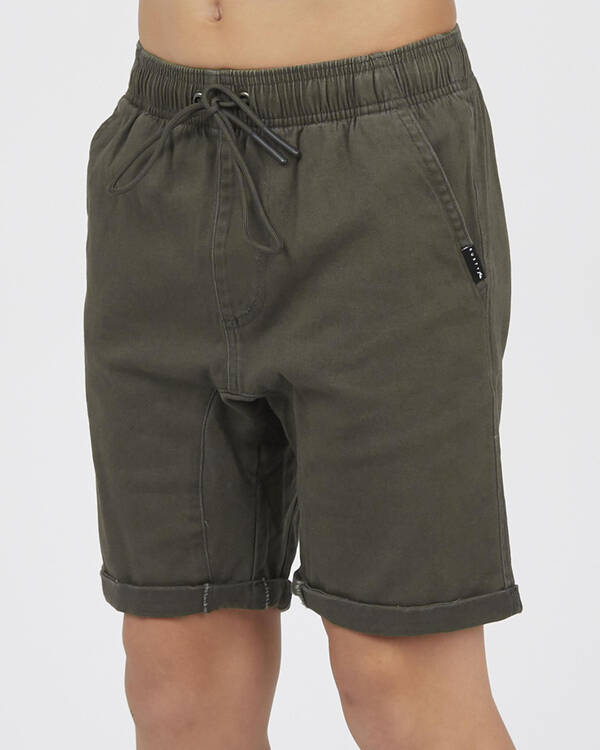 Rusty Boys' Hooked On Elastic Shorts for Mens