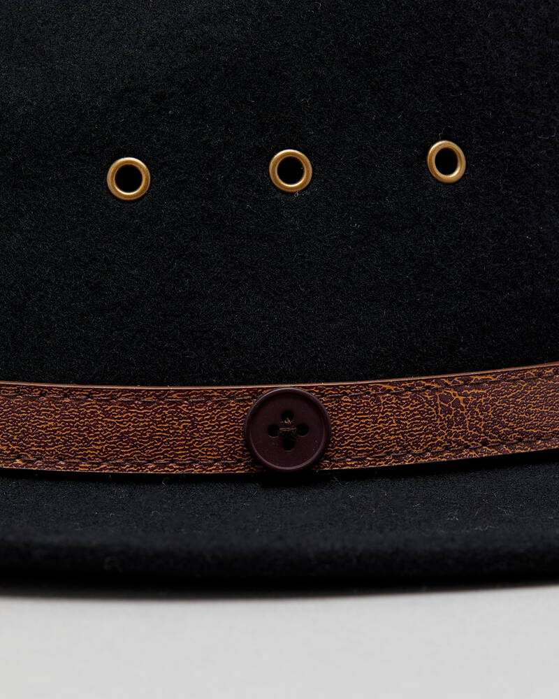 Billy Bones Club Black Betty Fedora Hat for Mens