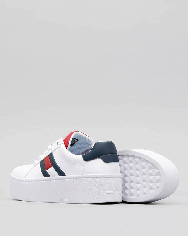 Tommy Hilfiger Womens Jeans Icon Leather Shoes for Womens