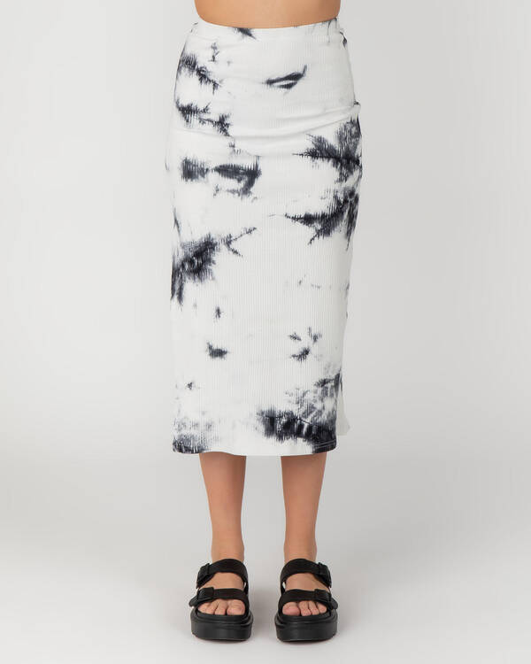 Red Berry Drifter Midi Skirt for Womens