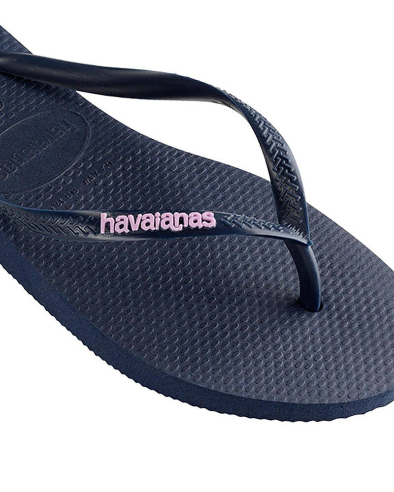 Havaianas Slim Logo Thongs for Womens