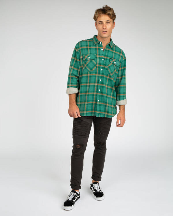 Brixton Bowery Long Sleeve Flannel Shirt for Mens