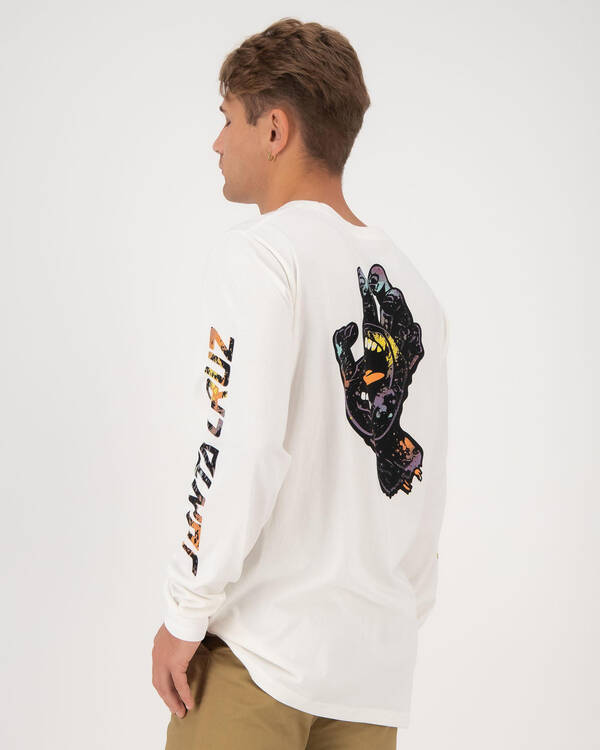 Santa Cruz Hand Splatter Long Sleeve T-Shirt for Mens