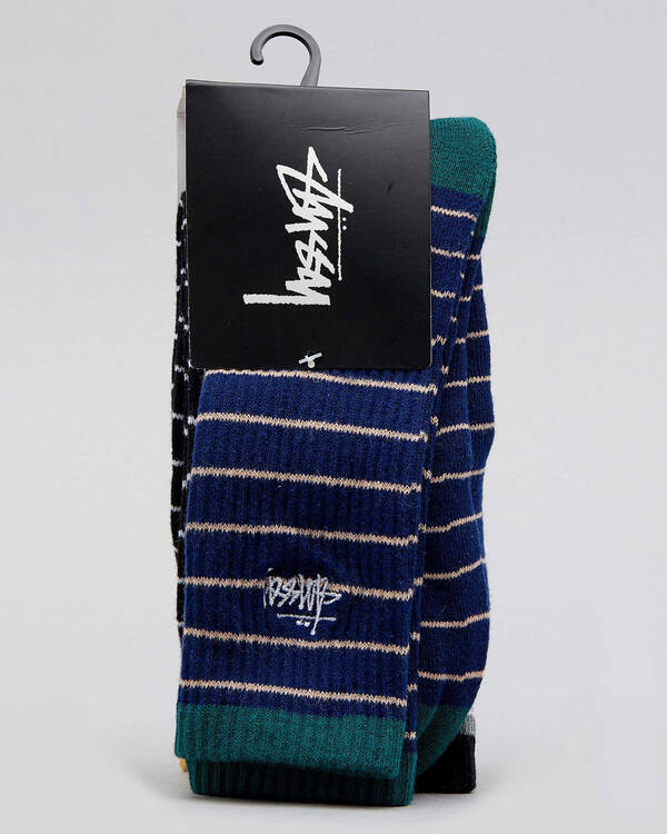 Stussy Graffiti Stripe Sock Pack for Mens