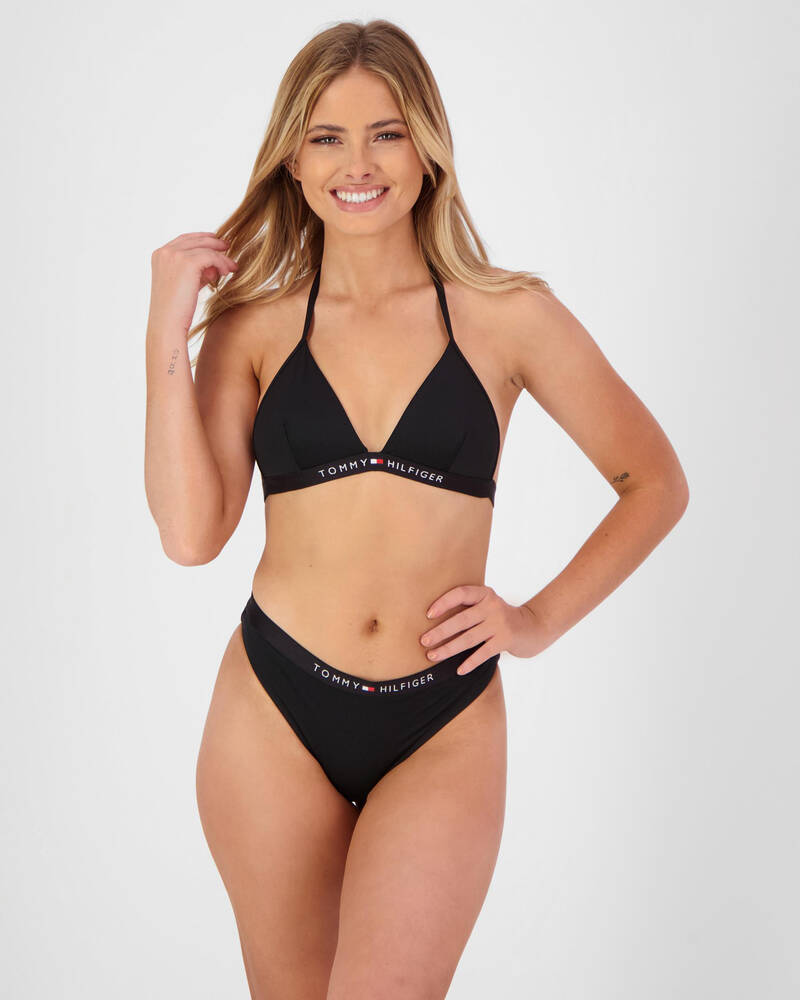 Tommy Hilfiger Core Solid Logo Bikini Top for Womens