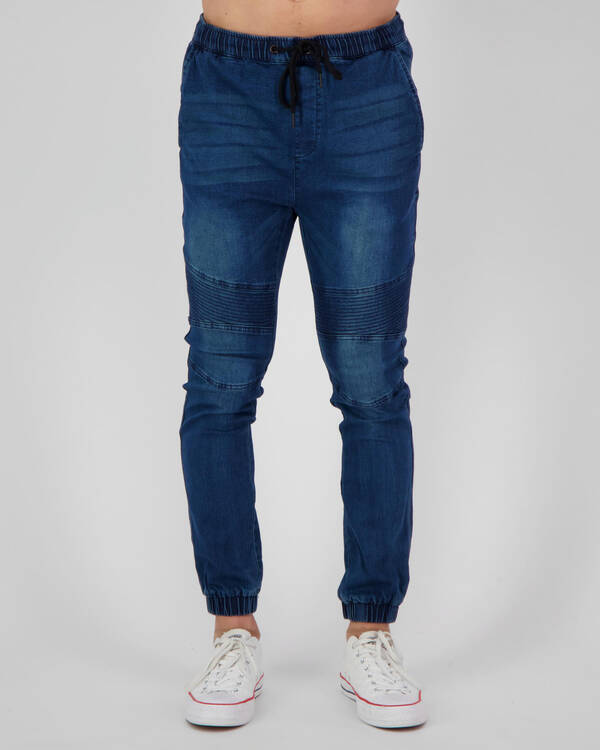 Lucid Commando Denim Jogger Pants for Mens