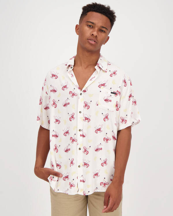 Rusty Lobster Mornray Short Sleeve Shirt for Mens