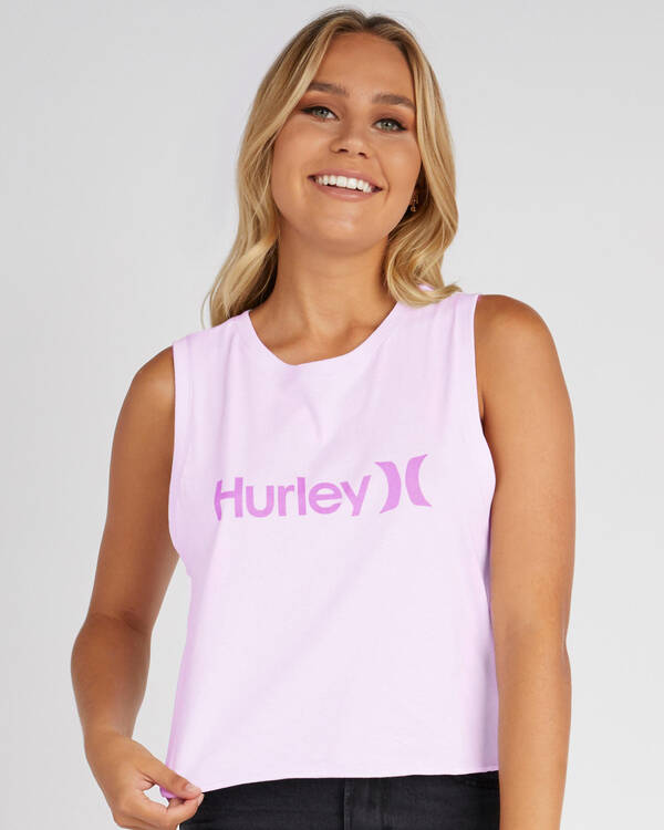 Hurley One And Only Crop Biker Singlet for Womens