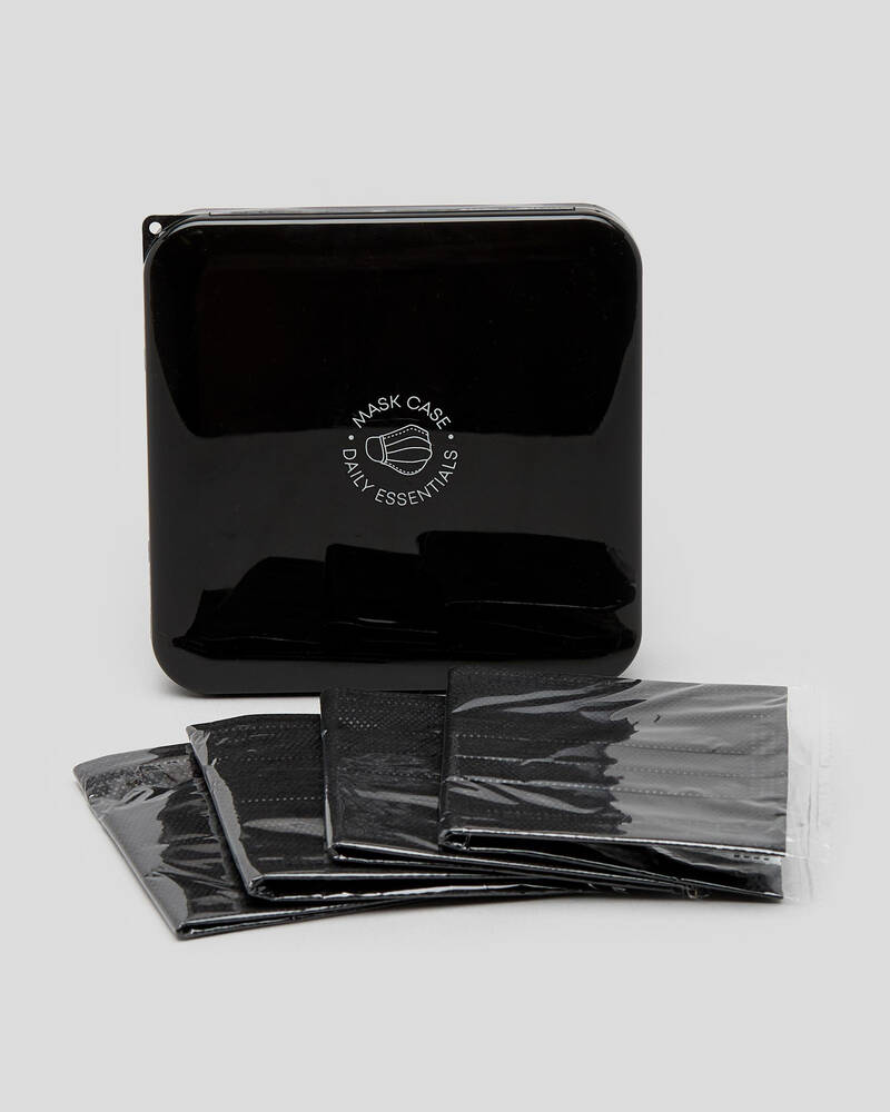 Get It Now Mask Case with 4 Disposable Masks for Unisex