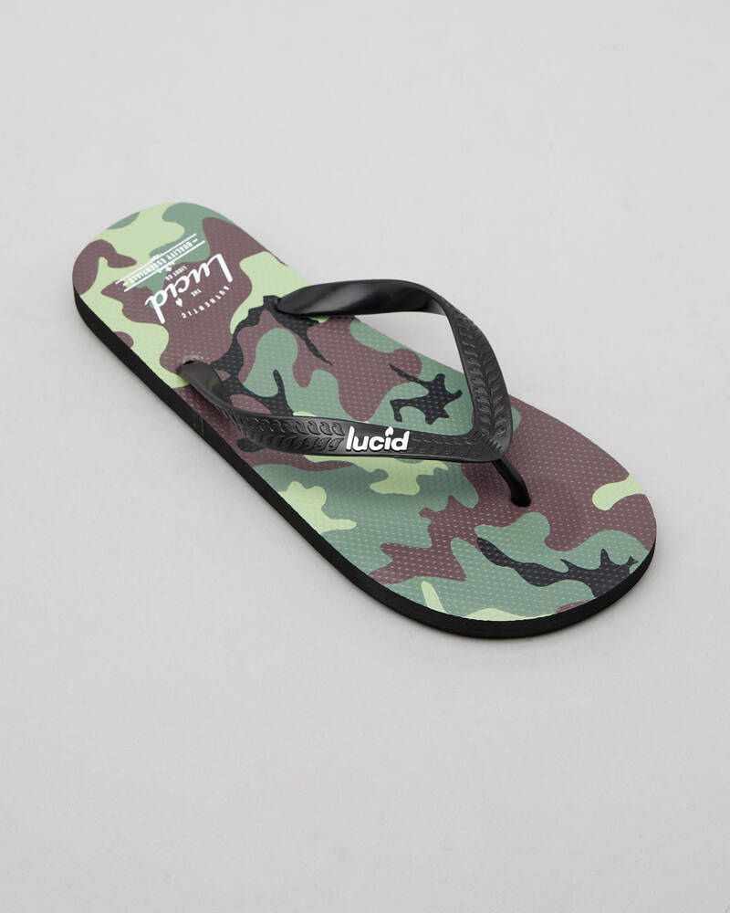 Lucid Lucid Wedge Camo Thongs for Mens