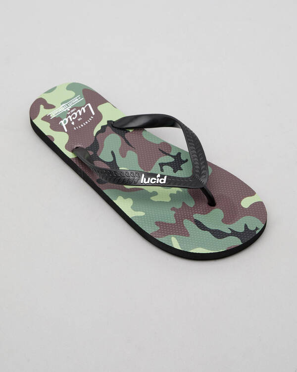 Lucid Lucid Wedge Camo Thongs for Mens