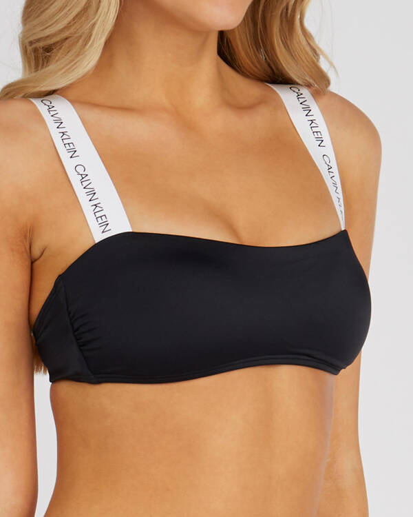 Calvin Klein CK Logo Bikini Top for Womens