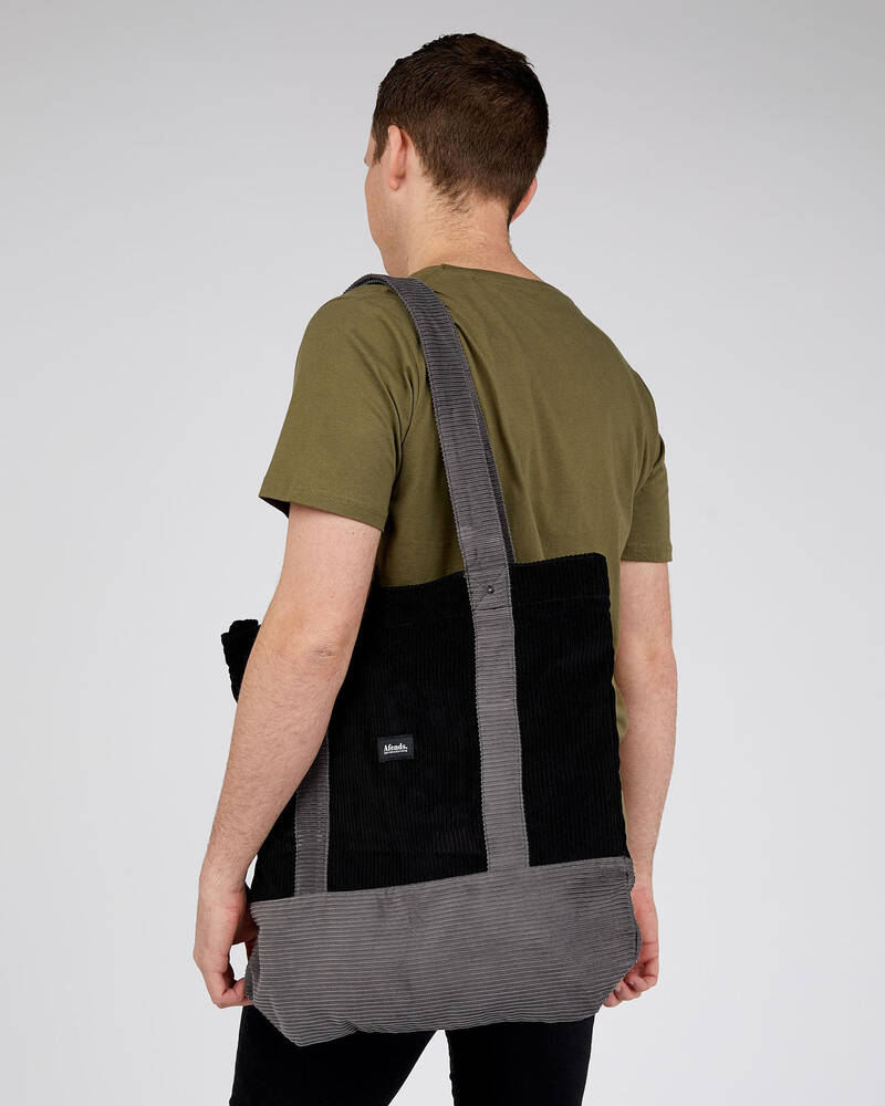 Afends Killer Wale Corduroy Tote Bag for Mens