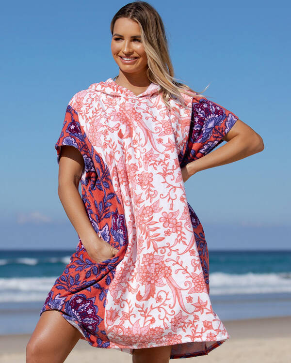Topanga Bloom Hooded Towel for Womens