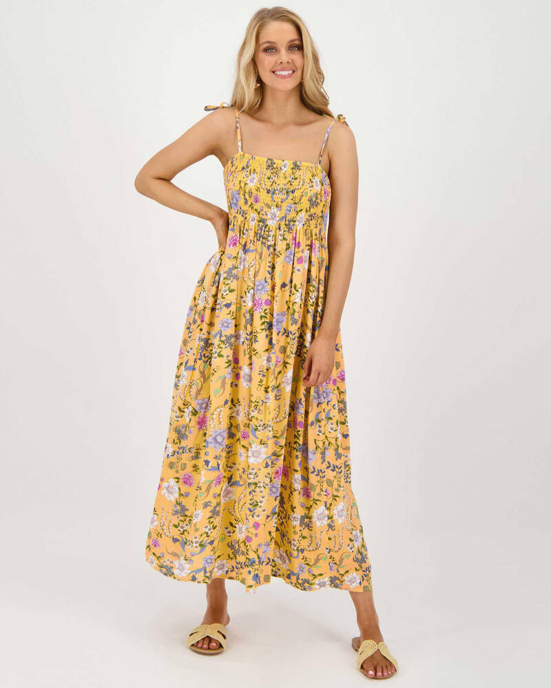 Paper Heart Rushing Back Maxi Dress for Womens