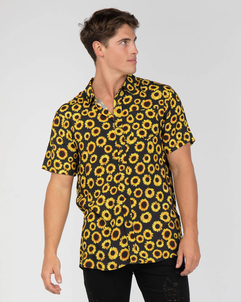 Skylark Sunflower Short Sleeve Shirt for Mens