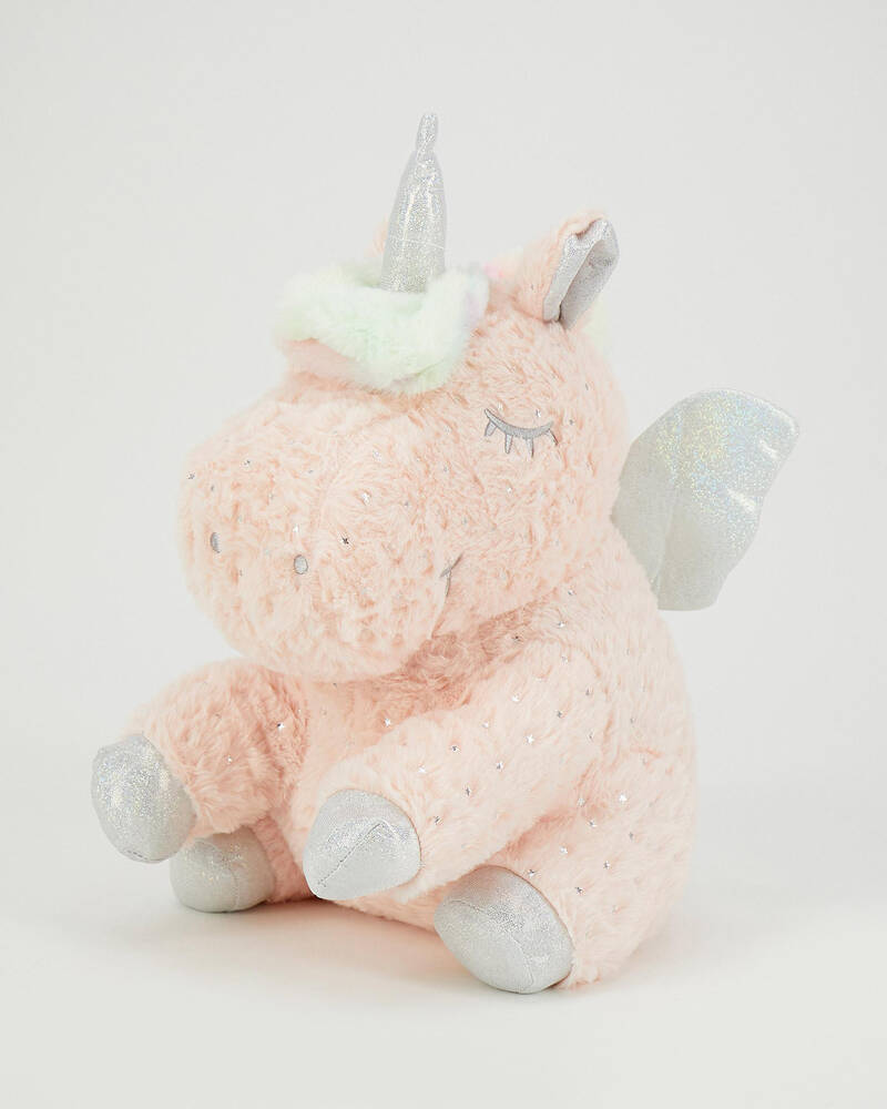Mooloola Coco Unicorn Star Plush with Internal Blanket for Womens