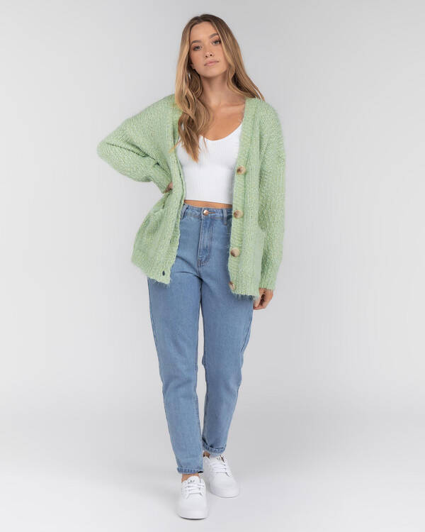 Pink Diamond Outrun Them Knit Cardigan for Womens