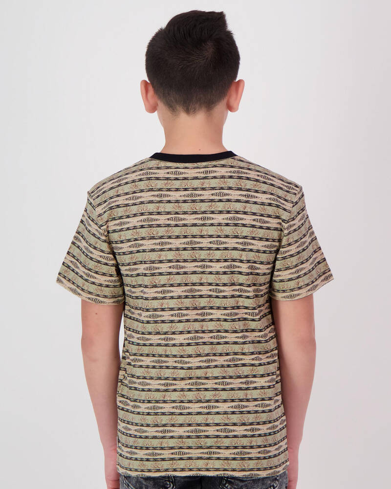 Rhythm Boys Tribe Stripe T-Shirt for Mens
