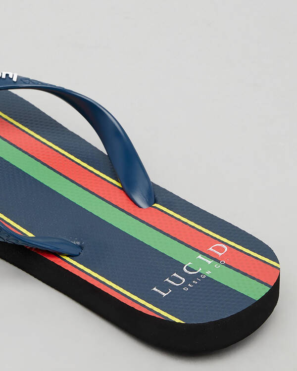 Lucid Evade Stripe Thongs for Mens