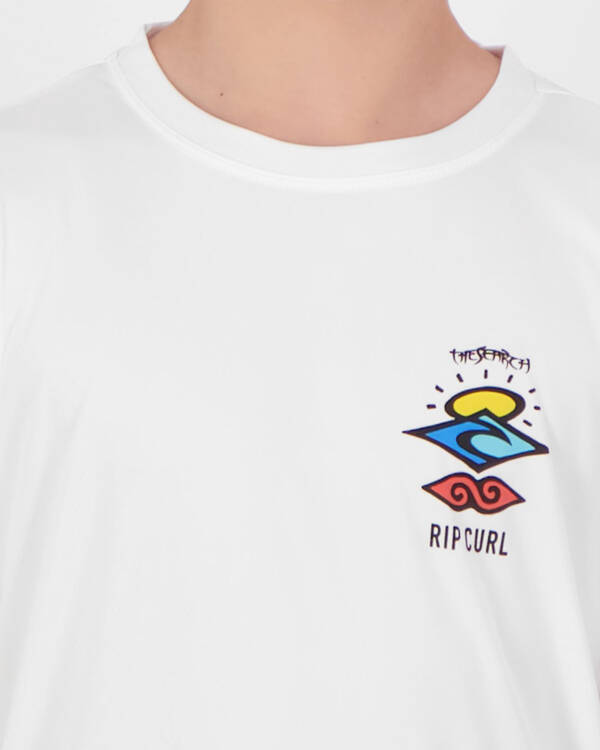 Rip Curl Boys' Search Logo Short Sleeve Rash Vest for Mens