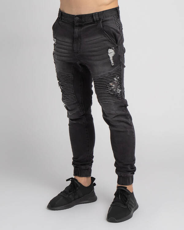 Nena & Pasadena Destroyer Elastic Ankle Jeans for Mens