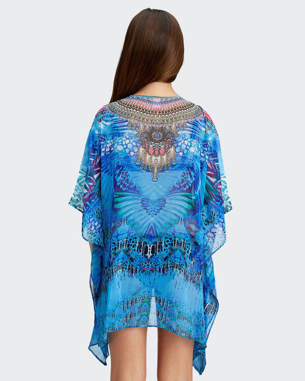 Kaiami Girls Blue Jay Kaftan Beach Cover for Womens