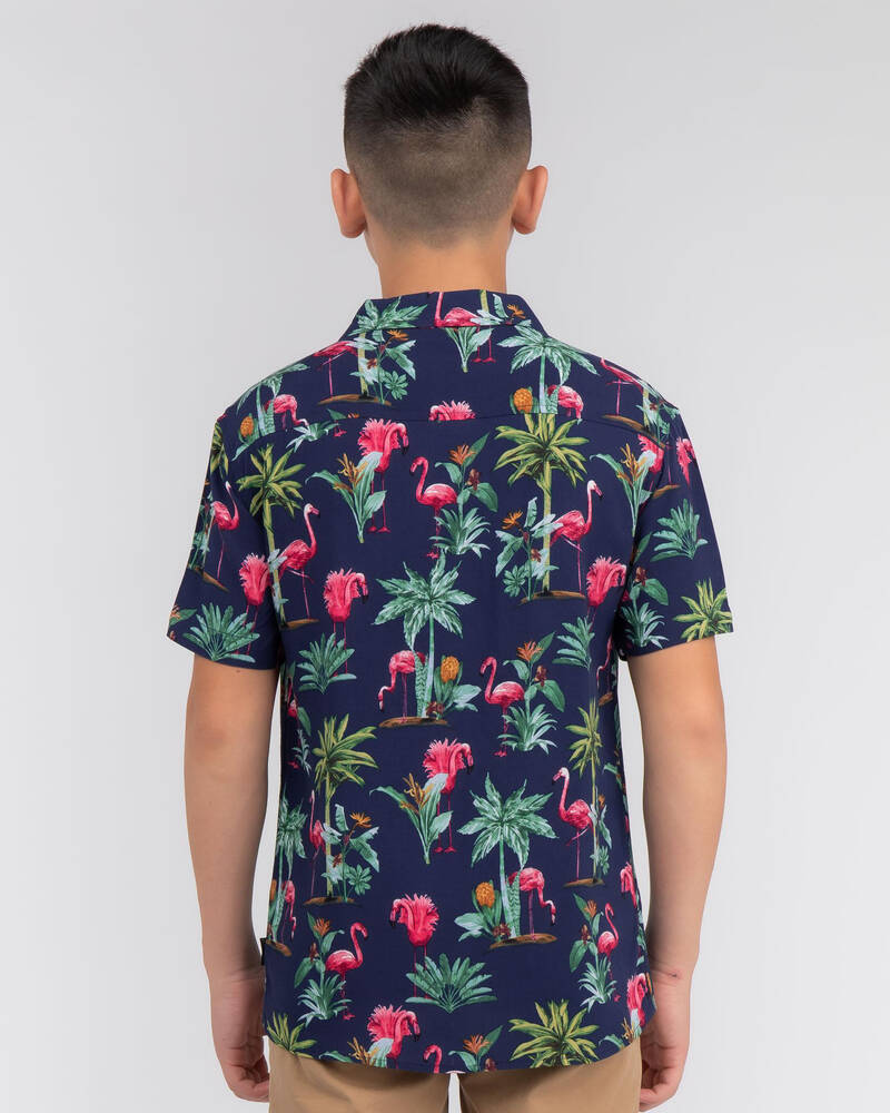 Lucid Boys Oahu Short Sleeve Shirt for Mens
