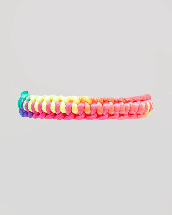 REPUBLIK Rainbow Nylon Braid Bracelet for Mens